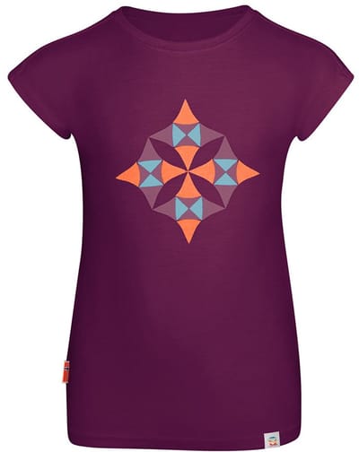 Trollkids Sandefjord T-shirt Met Korte Mouwen Paars 140 cm Meisje