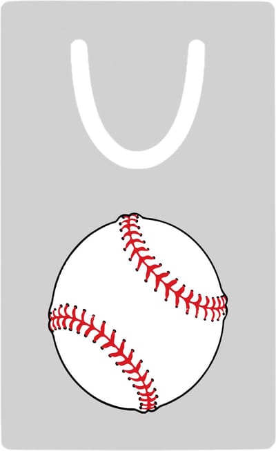 Hacebo® - Honkballer metalen boekenlegger - Honkbal - Honkballers - Sport - balsport - cadeau Bladwijzer boekenleggers - 7.6 cm x 5cm