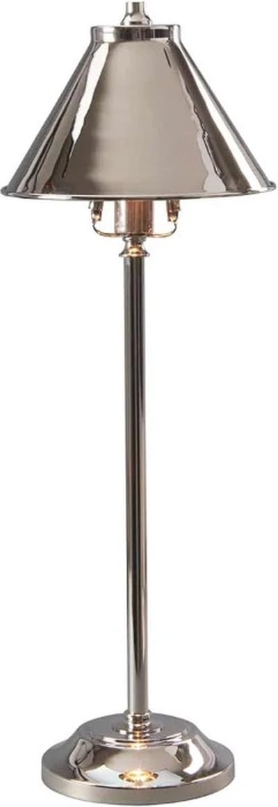 Landelijke Tafellamp - Steady Lighting - Metaal - Landelijk - E14 - L: 21cm - Voor Binnen - Woonkamer - Eetkamer - Zilver