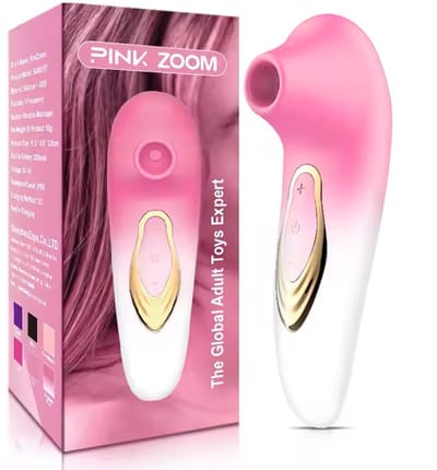 Air Pulse & Trilling Vibrator met 7 Standen – USB Oplaadbaar – Waterdicht – wit-roze of oranje