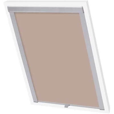 vidaXL - Rolgordijn - verduisterend - beige - MK08 - GGL - en - GGU
