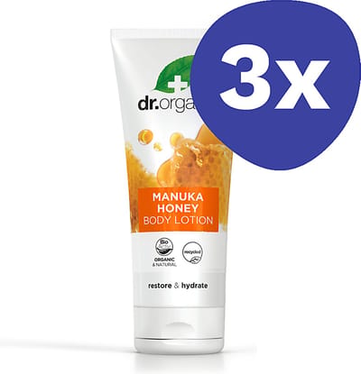Dr Organic Manuka Honing Bodylotion (3x 200ml)