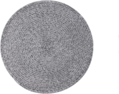 Placemat MELANGE rond, SET/6, dia 38cm,grijs