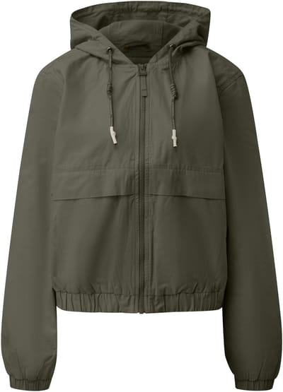 Korte katoen hoodie dames QS
