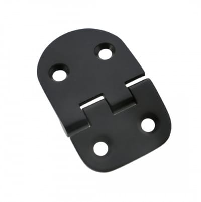 Luikscharnier - 60x38mm - Knoop Onder - Rvs 316 - PVD Mat Zwart