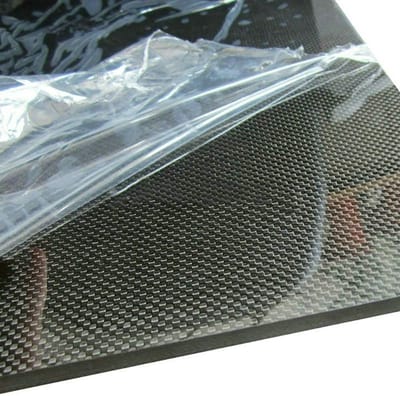 Koolstofvezel Plaat - Carbon Fiber Vel - DIY Projecten - Lichtgewicht Sterk - 200x400mm - Zwart