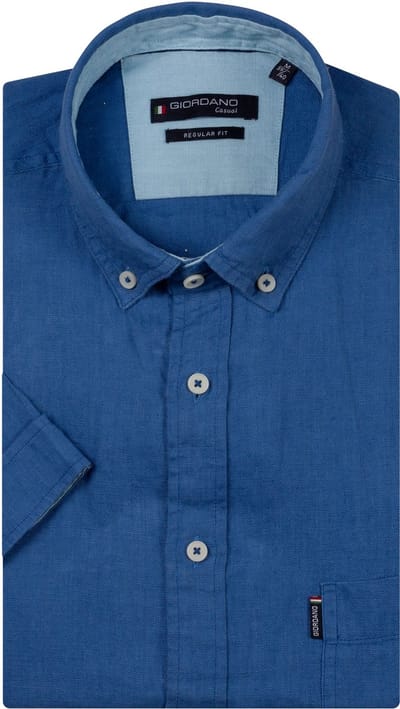 Giordano – League – Heren – Linnen – Korte mouwen – Overhemd – Alure – 616009-63
