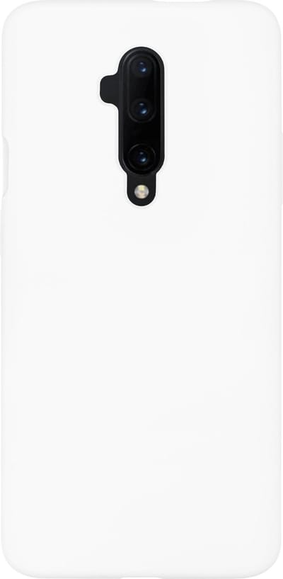 BMAX Siliconen hard case hoesje geschikt voor Oneplus 7 Pro - Hard Cover - Beschermhoesje - Telefoonhoesje - Hard case - Telefoonbescherming - Wit