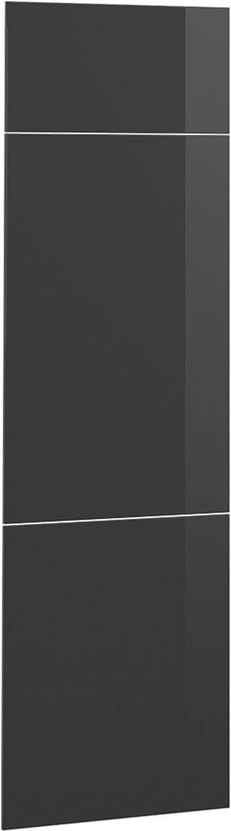Vicco R-Line Keukenfront – 59.6 x 196 cm meubelfront voor de koelkastombouwkast Antraciet Hoogglans