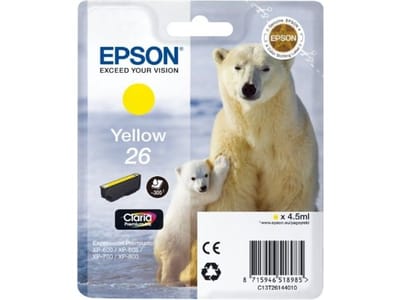 Epson 26 (C13T26144012) Inktcartridge Geel