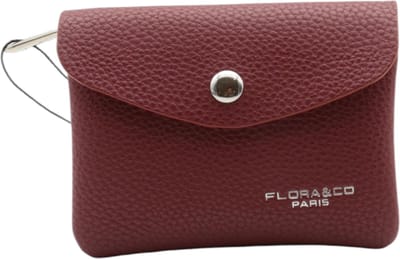 Flora & Co - Dames Portemonnee - Portefeuille - Beurs - Wallet - met rits - bordeaux