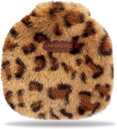 Kleine warmwaterkruik met fleece hoes 350 ml, ideaal voor koude winterdagen, perfect voor handen en voeten, biedt comfort en warmte