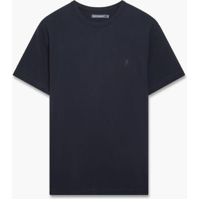 French Connection Popcorn Marine Maat: S | Basic T-Shirts Outlet | Heren | Blauw