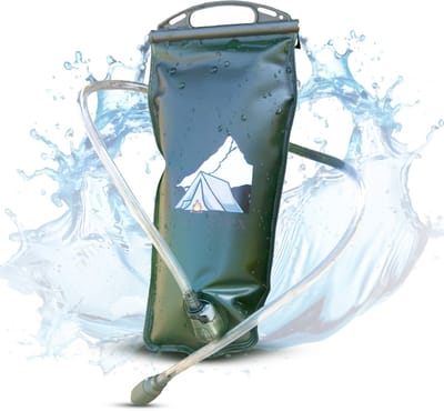 Ever Trex Waterzak - 2 Liter - PEVA - Drinkzak - Festival - Hardlopen - Kamperen - Voor Drinkrugzak - Groen