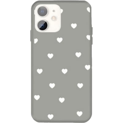 Mocaa iPhone 11 Designz Hearts Case Grijs