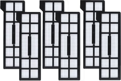 PolkaHom® Set van 6 HEPA Filters Vervanging Geschikt voor Eufy X10 Pro Omni Robotstofzuiger – Filter voor Robotstofzuiger – Accessoire