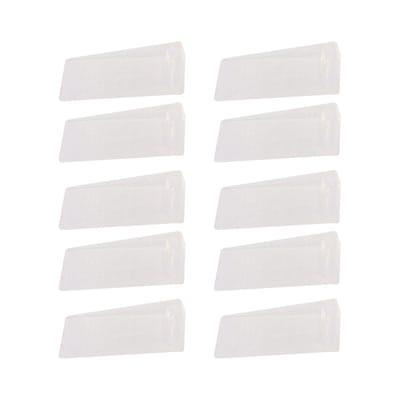 10 Stuks Deurstoppers Boorvrij Stapelbaar Transparant TPR Flexibel Anti-Botsing Deurstopper Wiggen