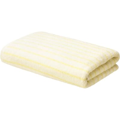 LIVARNO Handdoek 70 x 140 cm - 450 gsm (Wit/geel)