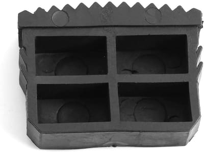 Laddervoetjes - Ladderdoppen Rubber - Veilig Klimmen - Antislip Grip - 57 x 21 mm - Zwart