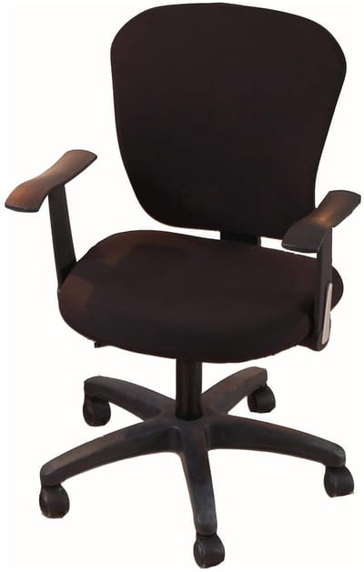 Stoelhoes Draaibare stoelhoes 2 stuks Universeel Jacquard Farbic Afneembaar Wasbaar Stofwerend (Balck)