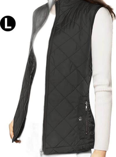 Livano Bodywarmer - Waistcoat Met Ritssluiting - 4 Seizoenen - Outdoor - Voor Dames - Zwart - Maat L