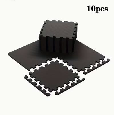 Auxo - puzzelmat - foam - fitness - vloer - demping - 10 stuks - 8mm dik - 30x30cm