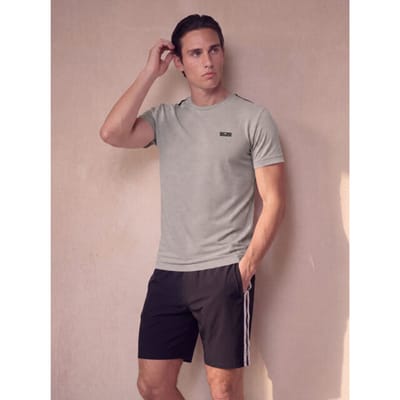 Sjeng Sports TEX - Maat: M Smoked Pearl - Tennis Shirt Mannen - Sportshirt - 100% polyester