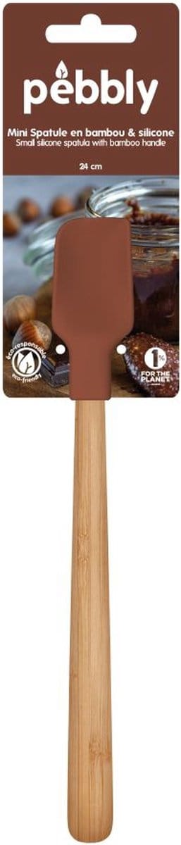 Mini Spatel, Bamboe, 21 cm - Pebbly
