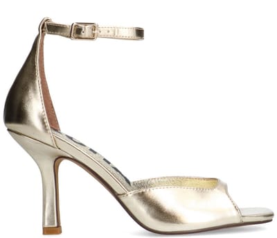 Sacha - Dames - Gouden sandalen met hak - Maat 36