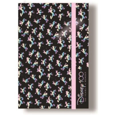 Disney 100 opal collection mickey & friends - notitieboek a5 met rubberband 80 pagina's,