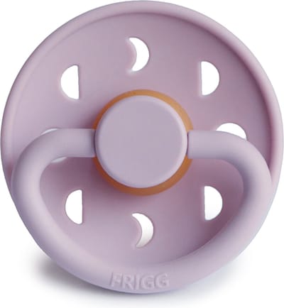 FRIGG fopspeen - MOON - SOFT LILAC - T1 - 0-6 MAANDEN - NATUURRUBBER