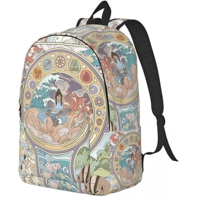 Originele Benders Avatar Korra Rugzak Basisschool Middelbare School College Student Boekentas Tieners Dagrugzak Cadeau beige