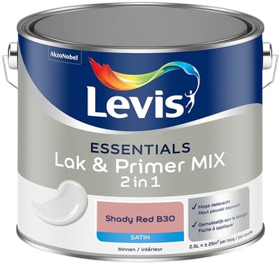 Levis - Essentials Lak & Primer Mix - Shady Red B30 - Mengverf - 2,5 L