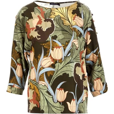 River Woods Boatneck Shirt 3/4 Sl Green Größe: 36 | Blusen Outlet | Damen | Grün
