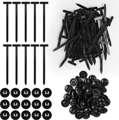 Dailygoods - Set van 200 kabelbinders, nylon, universele kabelbinders, gespen, universeel, 90 mm kabelbevestiging, kabelclips, zelfborgende kabelbinderhouder, uv-bestendig, voor reparatie van auto's en dagelijks