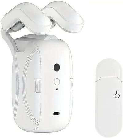 Slimme Gordijnrobot - Automatische Gordijnopener - Gordijnen Automatiseren - App Afstandsbediening - 1B x 1H cm - Wit