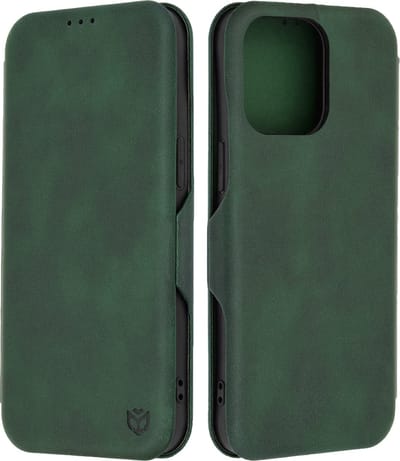 Hoesje geschikt voor Apple iPhone 15 Pro Max - Techsuit Safe+ Book Wallet Case - Donkergroen