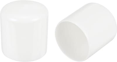 Stoelpootdoppen Rond - Beschermdoppen Vinyl - Vloeren Beschermen - Flexibel Duurzaam Materiaal - 46 mm Binnendiameter - Wit