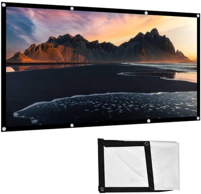 Allecto - Projectiescherm - Draagbaar - Opvouwbaar - Wit - 16:9 - Binnen Buiten - Thuisbioscoop - 120 Inch