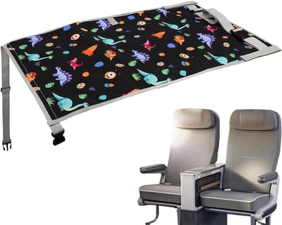 Reisbed Kinderen - Vliegtuigbed Voetensteun - Comfortabel Reizen - Vergroot Zitruimte - 76 x 44.5 cm - Meerkleurig