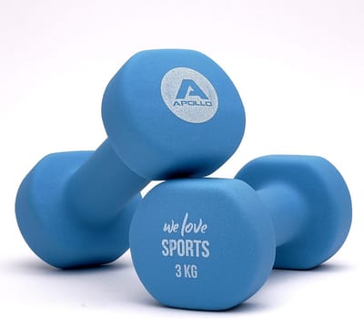 Compleet Halterset met opbergrek - Fitness Gewichten 1kg, 2kg, 3kg voor Dames en Heren