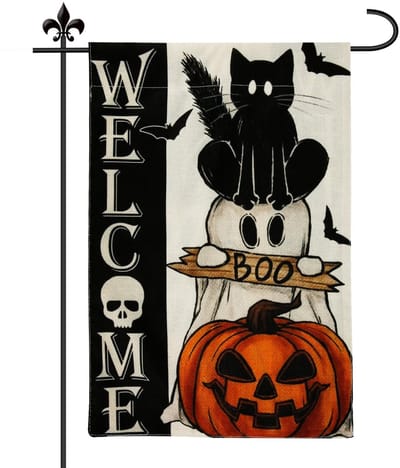 Dailygoods- Tuinvlag Halloween - 30x45cm - Tweezijdig - Polyester - Buiten/Binnen - Decoratie - Niet gemakkelijk te vervagen - Decoratievlag