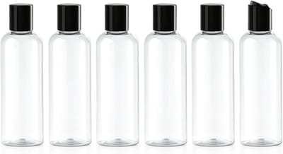 100 ml lege shampooflessen, 6 stuks, lekvrije reisflessen voor cosmetica, toilettas en vliegtuiggebruik
