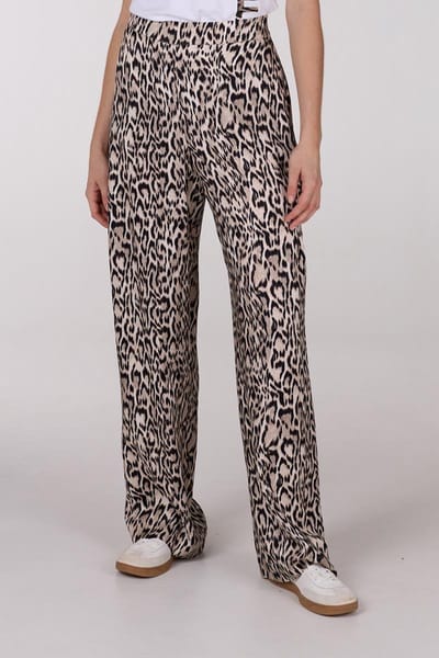 Jansen Amsterdam Romana Broek Wa 429 Wide Long Broeken Dames - Wit - Maat 38