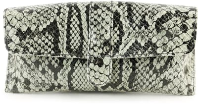 Bear Design Weta Leren Brillenkoker - Snake Grey