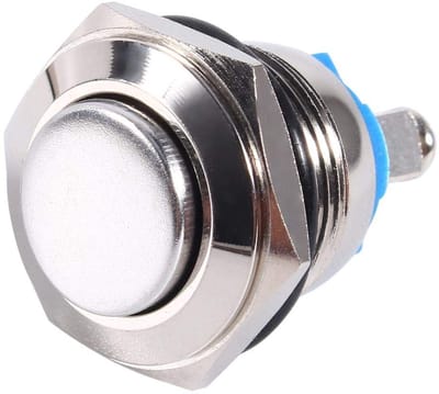 Dailygoody - Call Button - Drukknop - Waterdicht en duurzaam - Zilver - Momentary Switch - Geschikt voor auto en voertuig - 12V