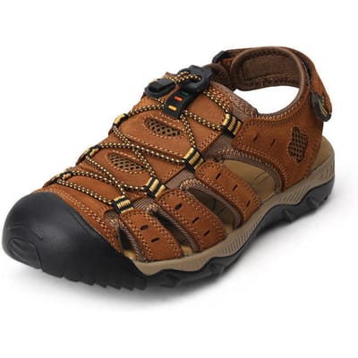 Zomer Plus Size Strand Schoenen Heren Outdoor Teenbescherming Heren Sandalen 46 brown