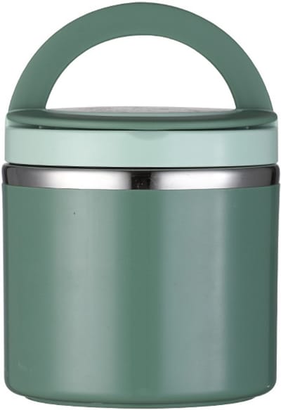 Daity 1 stuk - Lunchbox - geïsoleerde voedselbewaardoos - 630 ml grote soepcontainer van roestvrij staal - geschikt voor thuis en op school.