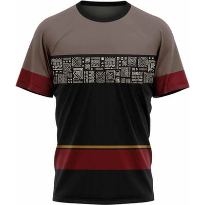 T-shirt imprimé ethnique tribal 3D pour homme, streetwear, décontracté, surdimensionné, col rond, manches courtes, été 6XL