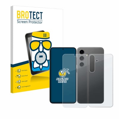 BROTECT - Screenprotector voor Samsung Galaxy S24 Plus (Voor+Achter) - Folie Beschermfolie Beschermglas matte